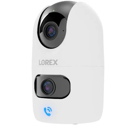 Lorex Connect 2K Dual-Lens Indoor Pan-Tilt Wireless Security Camera