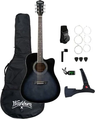 Washburn Learn & Play Acoustic/Electric Guitar Bundle
