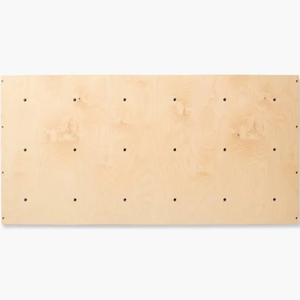 DIY Climbing Wall Panel 2'x4' Square DIY Panel / Without Installation Spacers / Black